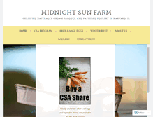 Tablet Screenshot of midnightsunfarm.com